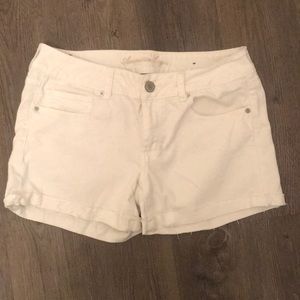 American Eagle White Denim Shorts